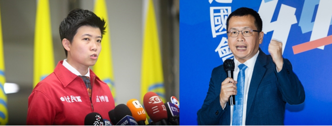 2024年立委选举，民进党台北市第6选区（大安）拟与社民党议员苗博雅（左）合作，对战国民党立委参选人罗智强（右）。（合成图/中时资料照）