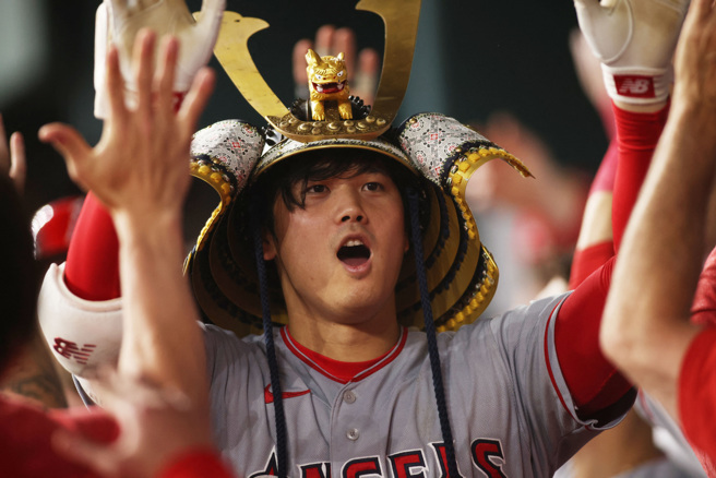 大谷翔平并列大联盟全垒打王。（路透）
