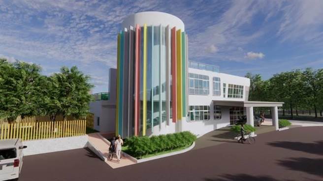 嘉义县布袋镇新建公设托婴中心示意图之一。（嘉义县政府提供／廖素慧嘉县传真）