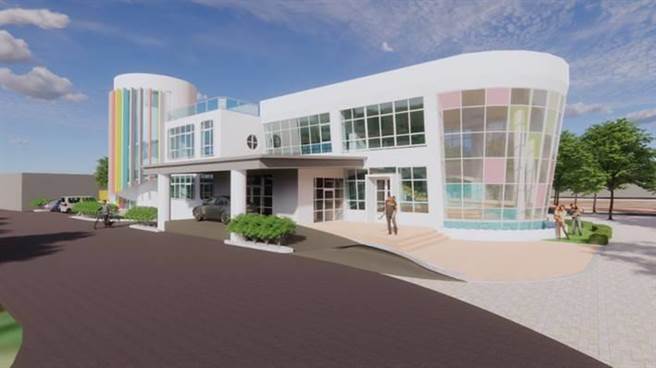 嘉义县布袋镇新建公设托婴中心示意图之二。（嘉义县政府提供／廖素慧嘉县传真）