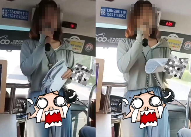 大陆1名女导游在讲解导览时，疑穿的丝质裤「露出形状」，竟遭旅客拍下痛批「卖弄色情行销」。（翻摄自微博）