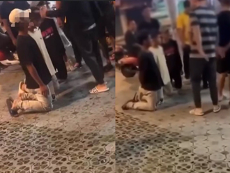 花蓮3男跪街頭遭猛毆臉「私刑原因曝光」 民眾嚇壞錄影