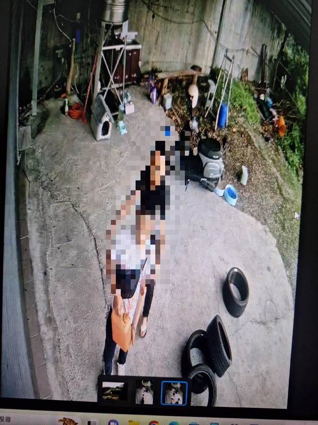 26岁黄姓男子因口角衝突竟然下午2度伙同赖姓友人前往林女住家在其铁门和空地泼洒汽油后点燃，并拍照PO网。（民眾提供／冯惠宜南投传真）