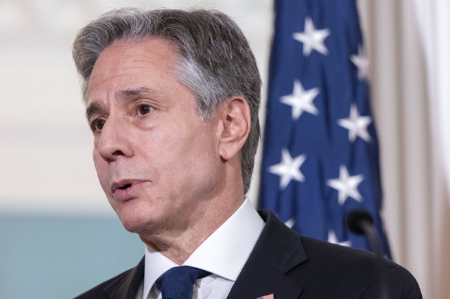 美国国务卿布林肯（Antony Blinken）。（图／美联社）