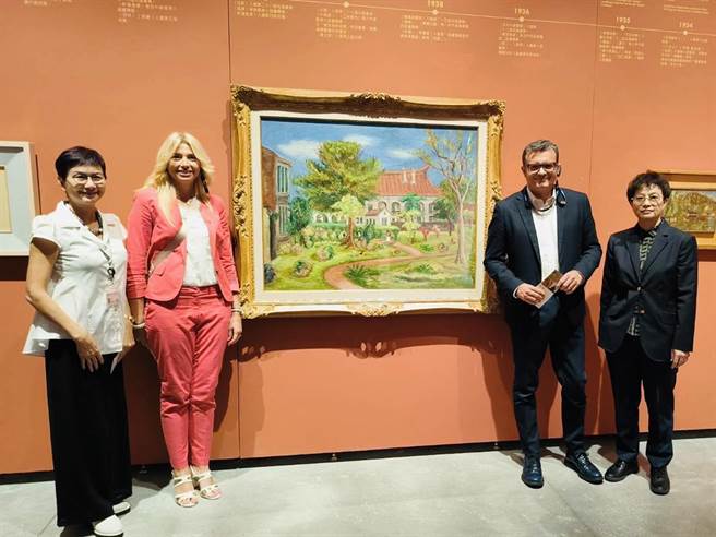 义大利参议院副议长钱益友（Gian Marco Centinaio）及参议员慕雷莉（Elena Murelli）一行参访台南市美术馆。（市府提供／洪荣志台南传真）