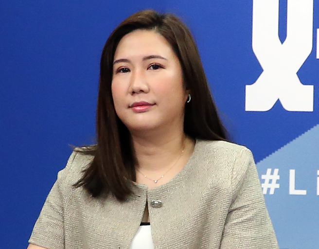 国民党总统参选人侯友宜竞选工作室新任发言人柳采葳。（赵双杰摄）