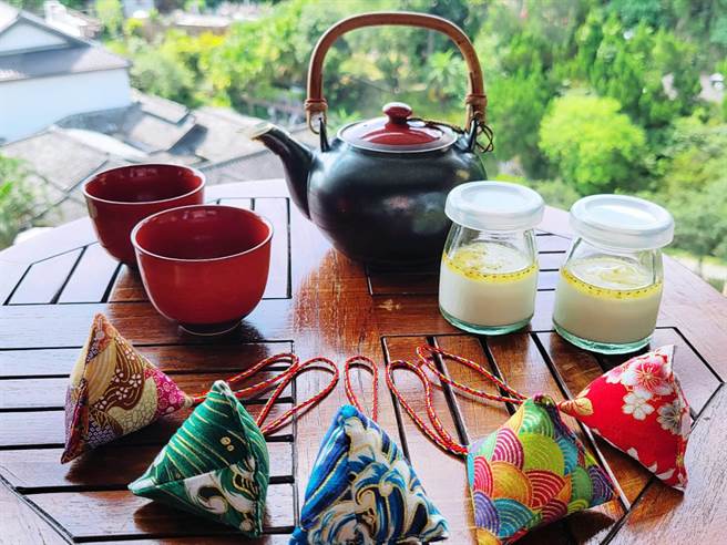 北投丽禧于端午连假应时推出艾草香包、桂花奶酪等迎宾小礼，充满过节意义。（北投丽禧温泉酒店提供）