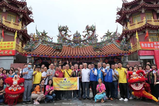马来西亚三山国王分灵回云林县大埤乡大和街三山国王祖庙，持续跨国交流。（张朝欣摄）