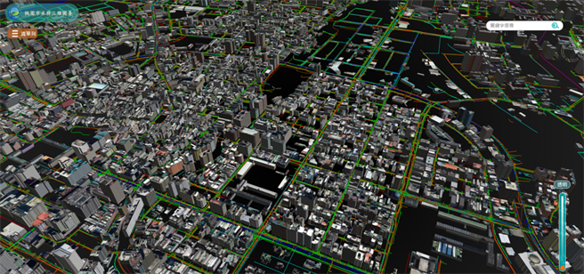 桃园全市地下管线3D视觉化。(水务局提供／蔡依珍桃园传真)