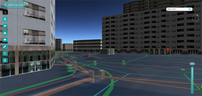 桃园全市地下管线3D视觉化。(水务局提供／蔡依珍桃园传真)