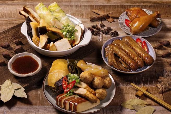 「花比麵包坊」抢攻外带热食即食商机，经典滷味铜板价格单入18元起。(台北花园大酒店提供)