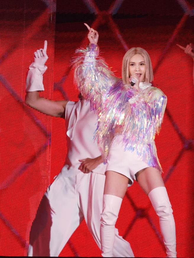 楊丞琳今晚5度攻蛋。（羅永銘攝）