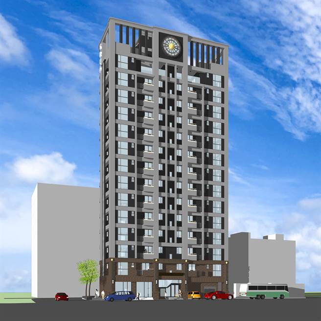 重建後模擬圖。（新北市都更處提供）