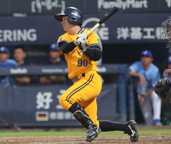 中信兄弟江坤宇。（郑任南摄）