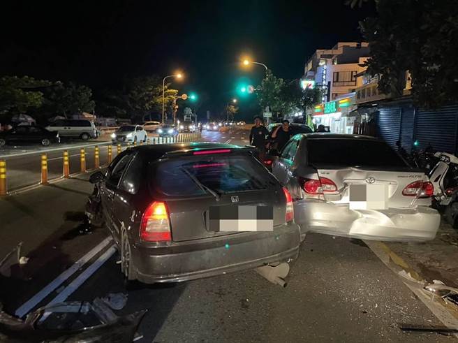 驾驶擦撞多车后逃离现场。(警方提供)