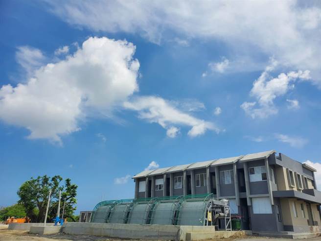 法源抽水站進度已達8成，預計今年10月可以完工。（台南市政府水利局提供／張毓翎台南傳真）