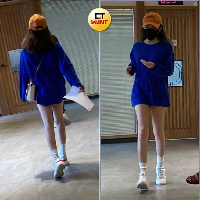 身形消瘦的张若凡在候诊时走来走去，外型看来有些弱不禁风。（图／本刊娱乐组）