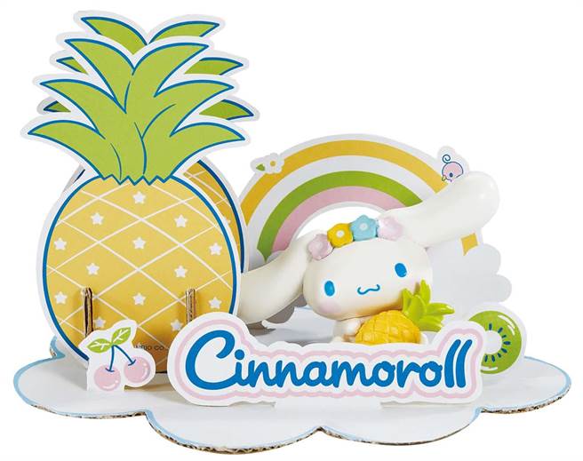 85度C与三丽鸥联名的整模蛋糕外盒可DIY变成笔筒，造型相当可爱。（85度C提供）