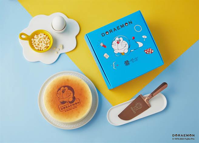 起士公爵「哆啦A梦 原味乳酪蛋糕」，750元。（起士公爵提供）
