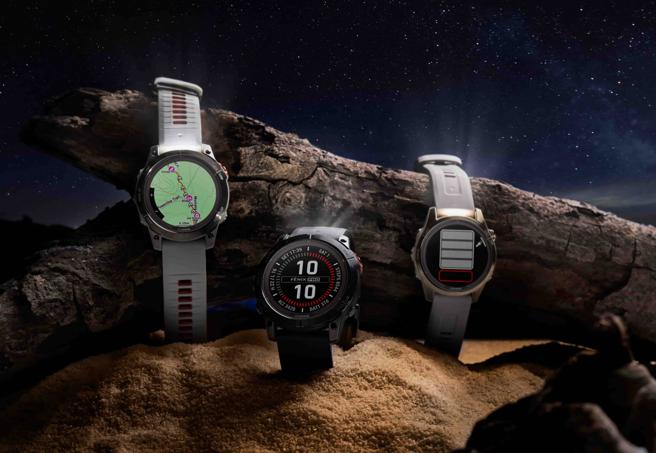 Garmin fenix 7 Pro与epix Pro双旗舰腕表，搭载LED手电筒。（Garmin提供）