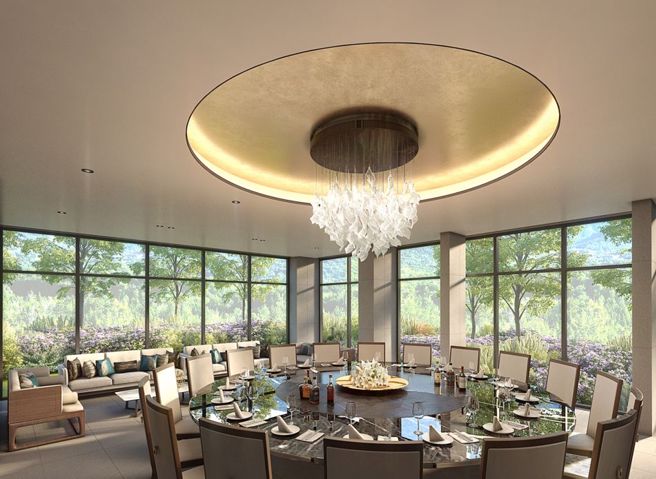 「星野之森」规划KTV、健身房、宴会厅等丰富休閒设施，在家就能享渡假村般生活。（图/甲山林集团提供）