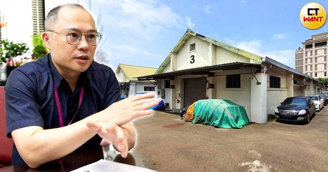 台湾唯一一座的「毒品半成品暨先驱原料」储存处所，位于台中大型赃物库内，左为台中地检襄阅主任检察官詹常辉。（图／黄威彬摄、台中地检署提供）