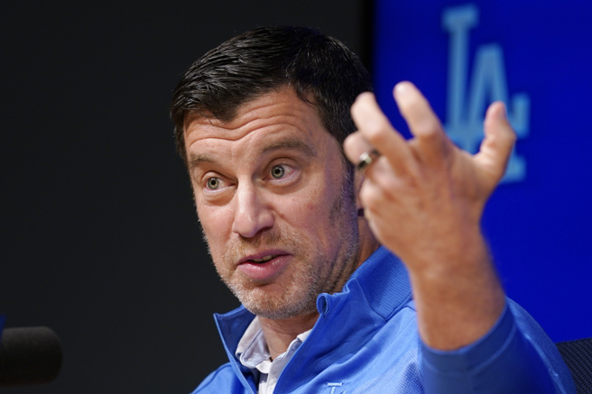 道奇棒球营运总裁佛里曼（Andrew Friedman）。（美联社资料照）