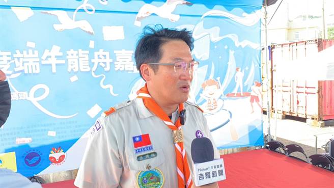 ▲民政處長張淵翔表示，民政處會努力發揚傳統民俗文化，這次端午的活動也有包含午時立蛋和其他適合小朋友參加的相關活動，也讓孩子能從民俗中學習成長。（徐佑昇攝）