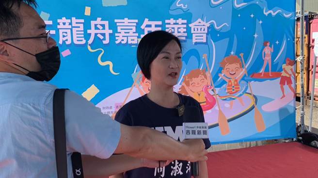 ▲市議員何淑萍表示，很感謝市長可以發揮愛心讓身障朋友也能參加這麼有意義的活動。（徐佑昇攝）