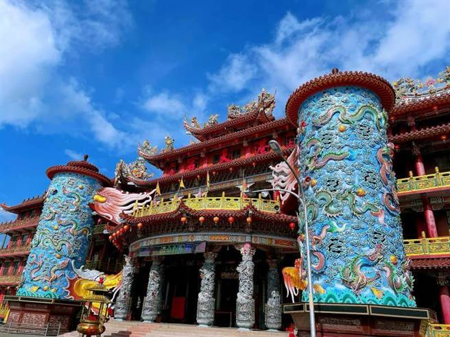 花蓮最大媽祖廟「港天宮」今年建廟40週年。（港天宮提供／王志偉花蓮傳真）