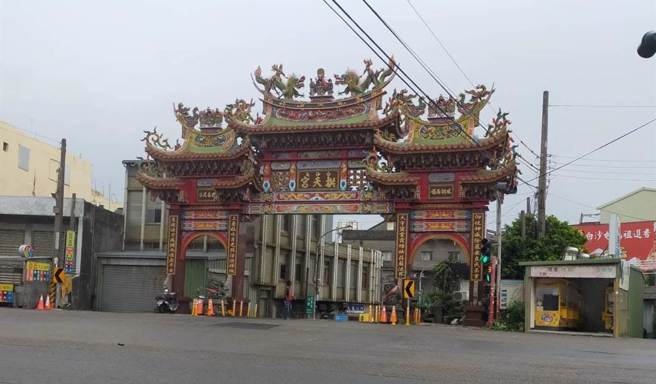 白沙屯拱天宮周邊道路將實施交通管制。（通霄警分局提供／李京昇苗栗傳真）