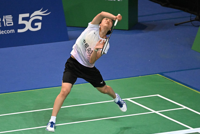 黃瀞平生涯首闖BWF超級500系列賽女單會內賽。（資料照／中租羽球隊提供）