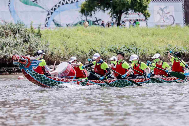 运动i台湾在2022年台北国际龙舟锦标赛系列活动照。（体育署提供）