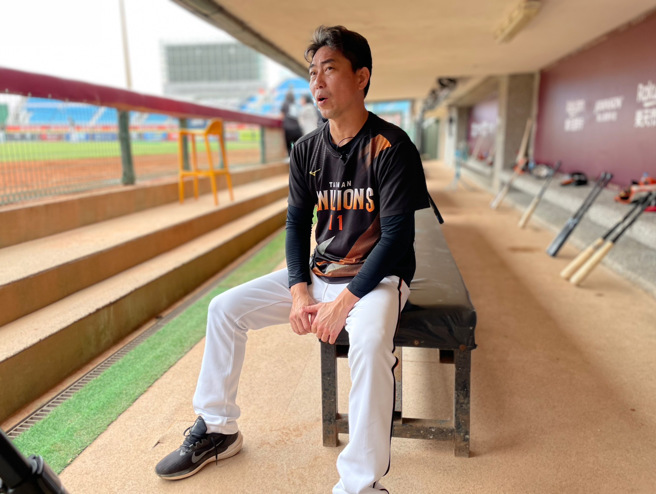 統一獅總教練林岳平。（毛琬婷攝）