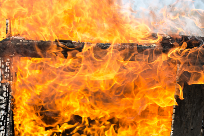 倘若你路过一栋着火的建物、得知内有许多狗狗受困，你会闯进火场救狗吗？（示意图／Shutterstock）