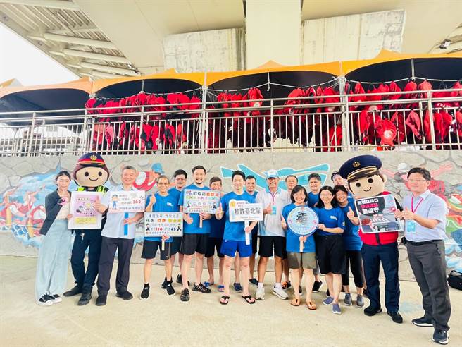 台北市長蔣萬安也參與反詐騙宣導活動。（翻攝照片／林郁平台北傳真）