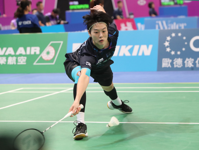 白驭珀在德国羽球公开赛32强赛快速过关。（资料照／郑任南摄）