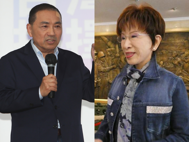 洪秀柱在脸书呼吁国民党勿重演「换柱」，侯友宜也感谢洪秀柱的鼓励，会继续争取更多支持。（合成图／资料照）