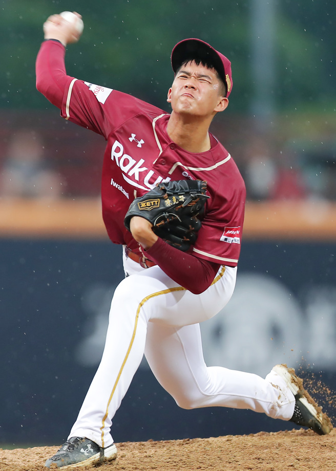 乐天桃猿陈克羿。（季志翔摄）