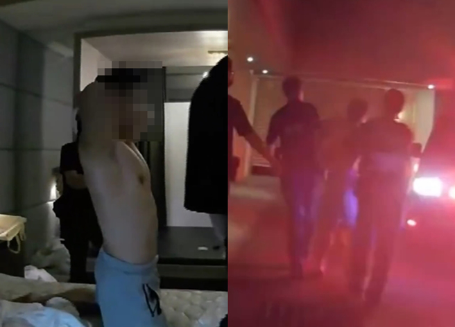 桃園一名朱姓男子上月20日大鬧超商。（圖／翻攝畫面）