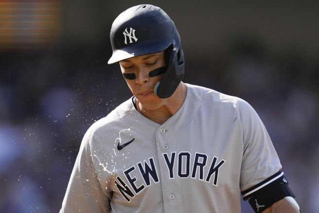 洋基贾吉右脚拇趾韧带受伤，可能长期缺阵。（美联社资料照）