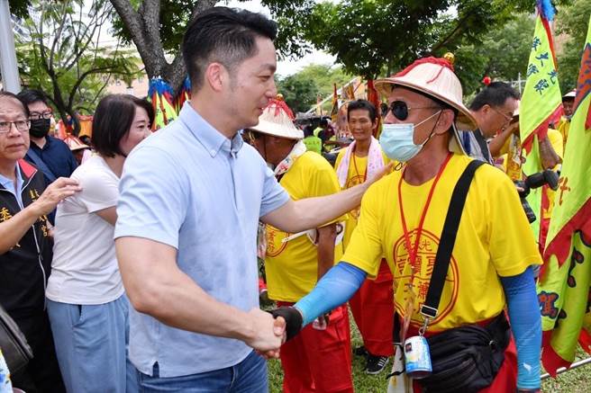 前總統陳水扁分析，台北市長蔣萬安未來一定會選總統。蔣萬安則說，專注眼前事情。（台北市政府提供／劉彥宜台北傳真）