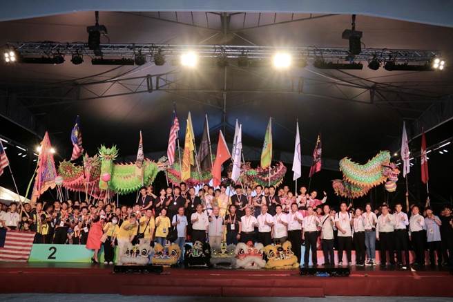 2023桃园闽南文化节系列活动之一的桃园国际龙狮邀请赛圆满落幕。（文化局提供／蔡明亘桃园传真）