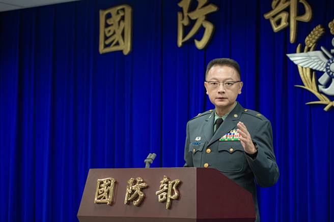 国防部发言人孙立方。国防部提供。