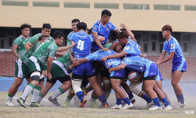 2022年首屆舉辦的台灣企業橄欖球聯賽，為台灣橄欖球運動開啟新篇章。（中華民國橄欖球協會提供）