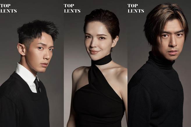 柯震东（左起）、许玮宁、陈柏霖等人，皆以外语拍摄形象影片。（北影提供）