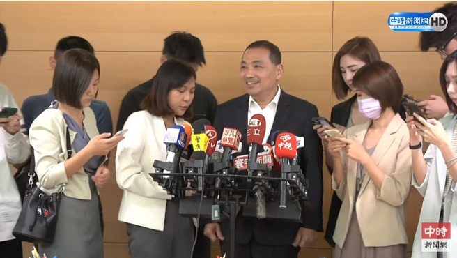 国民党2024总统参选人侯友宜。（图／截自中时新闻网YT）