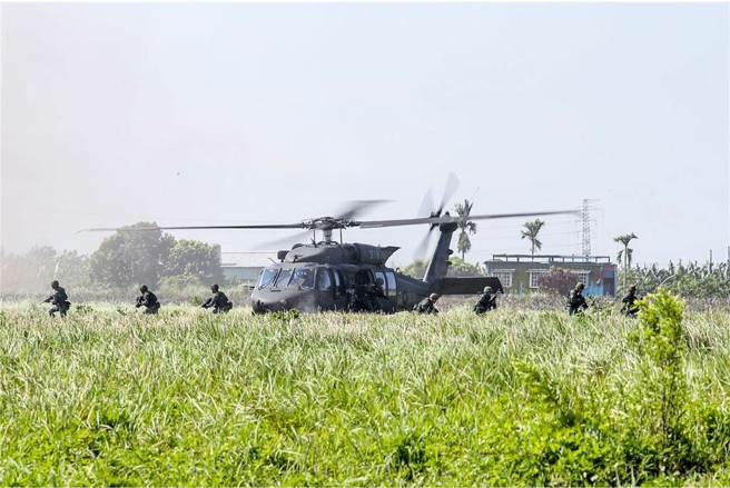 桃园机场将在下月汉光演习期间，成为反空降操演场地。（示意图，国防部提供）
