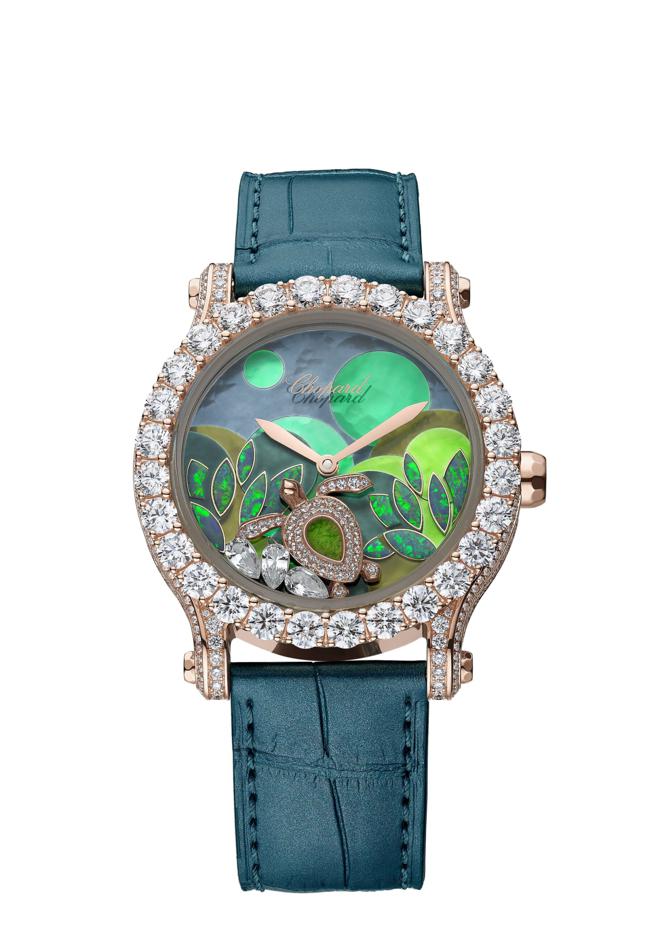 萧邦动物世界系列「海龟」珠宝表，1142万6000元。（Chopard提供／陶福媛台北传真）