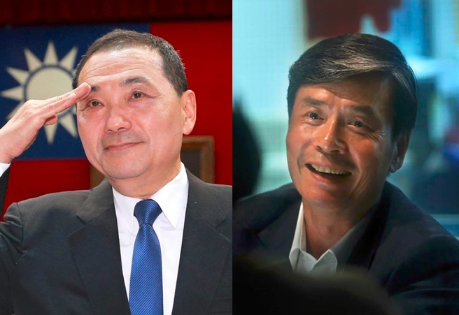 國民黨總統參選人侯友宜(左)28日公布金溥聰(右)擔任競總執行長。（合成圖／黃世麒攝、資料照）